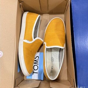 TOMS Mustard Canvas Slip-Ons